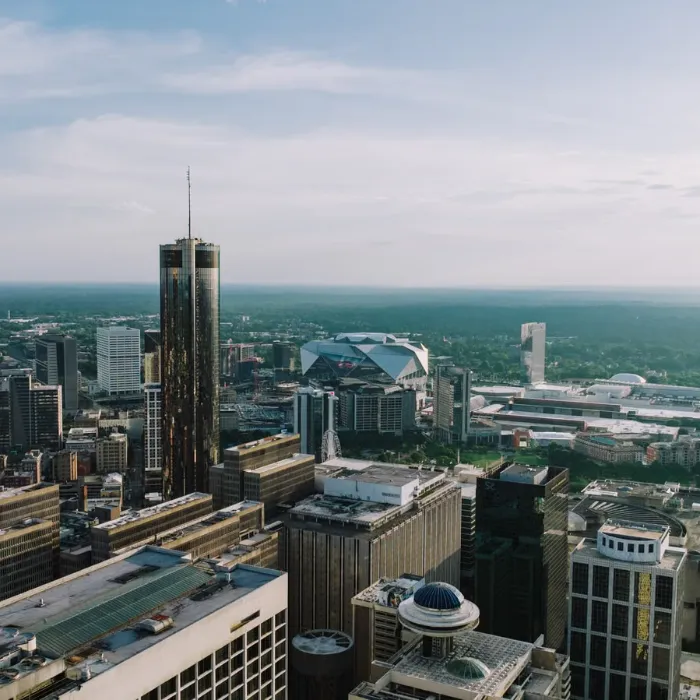 Aerial view of downtown Atlanta