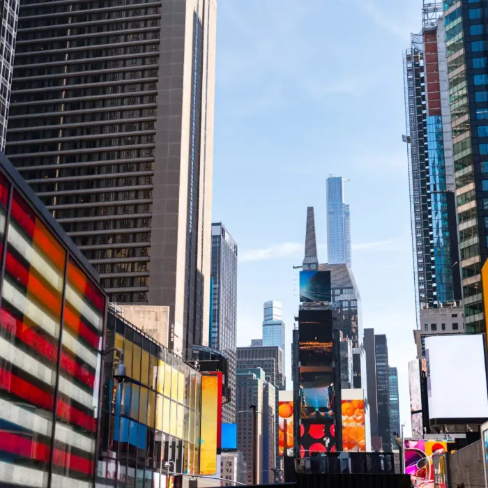 Digital billboards in Times Square, New York